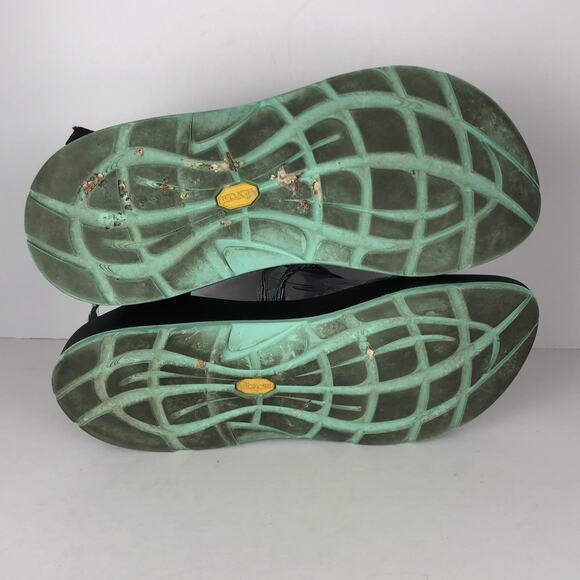 CHACO ZX2 Double Strapped Toe Loop Sandals Women's Sz 9 / 40 Pixel Weave Mint - Picture 11 of 11